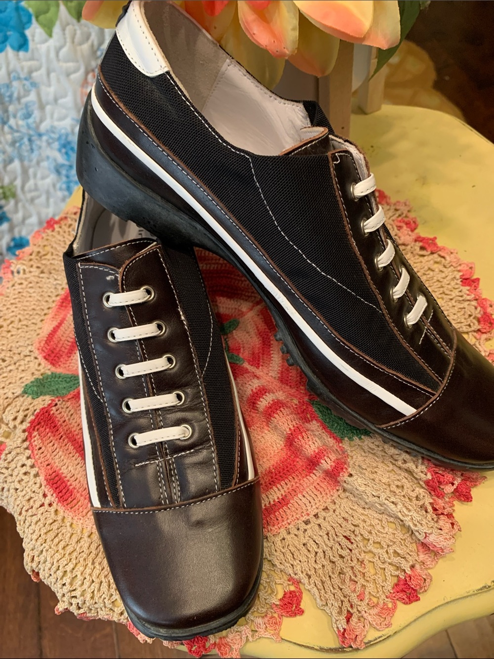 🏌️♀️🏌️♀️BOGOHO🏌️♀️🏌️♀️Linea Stretch Walter Genuin Italian Golf Shoes-7.5
